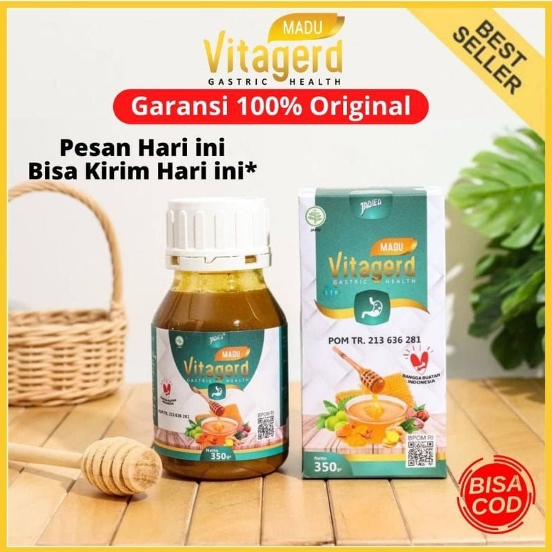 

(PROMO) Madu Vitagerd Asli 100% Original - Madu Herbal Gerd & Asam Lambung