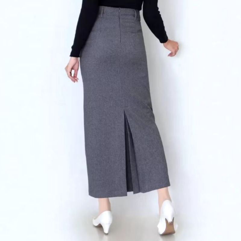 Rok Rempel Rok Rempel Panjang Rok Rempel Hitam Rok Belah Rok Span Formal Wanita Rempel Rok Span Hita
