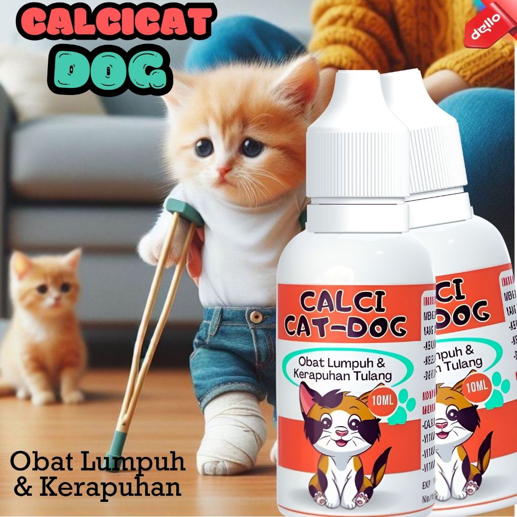 Calcicat Vitamin Obat Kucing Lumpuh Penguat Tulang Cedera Tulang