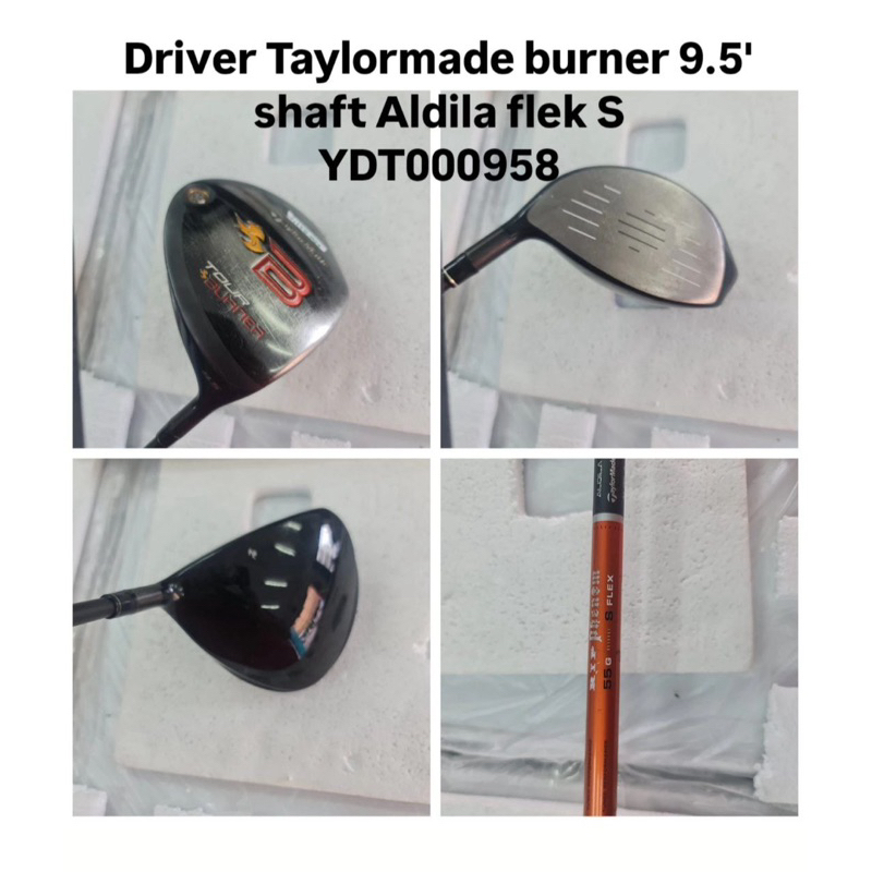 Stik golf Driver 9.5 derajat Taylormade burner Shaft Aldila flek S   Bekas second