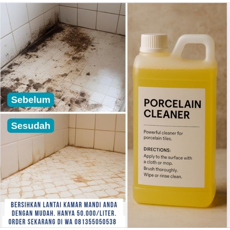 Pembersih kerak kamar mandi ampuh