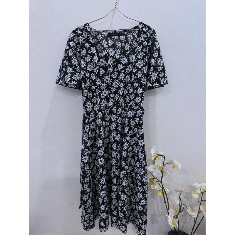 READY STOCK //preloved //midi dress// indiandco// xl