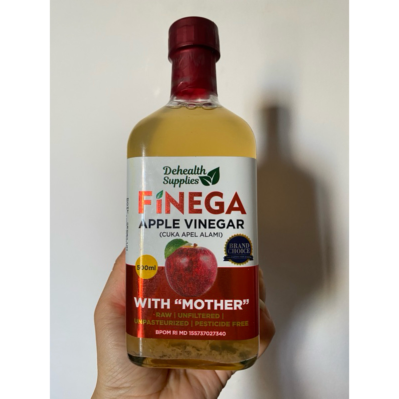 

Finega Apple Cider Vinegar with mother, Cuka Apel Alami 500 ml