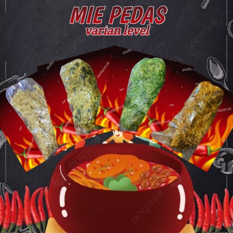 

mie pedas mie kriting mie kering