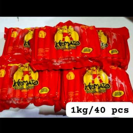 

Hemato Sosis Sapi 1kg isi 40
