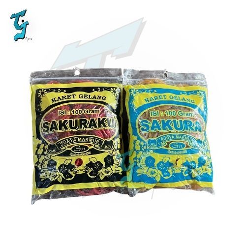 

SAKURA Karet Gelang isi 100gr. Surya Makmur.