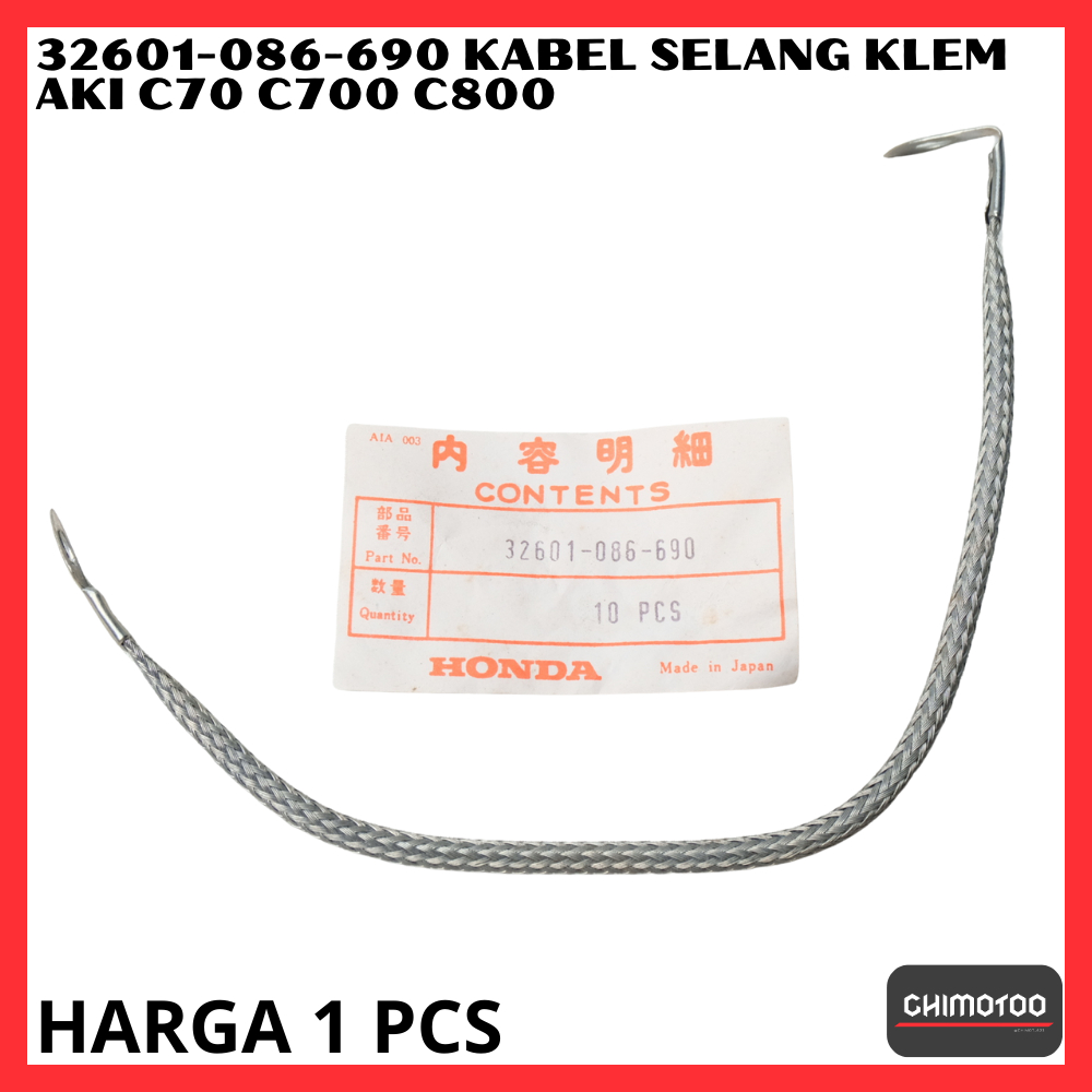 32601-086-690 Kabel Selang Klem Aki Honda C70 C 70 C700 C 700 C800 C 800 Supercub