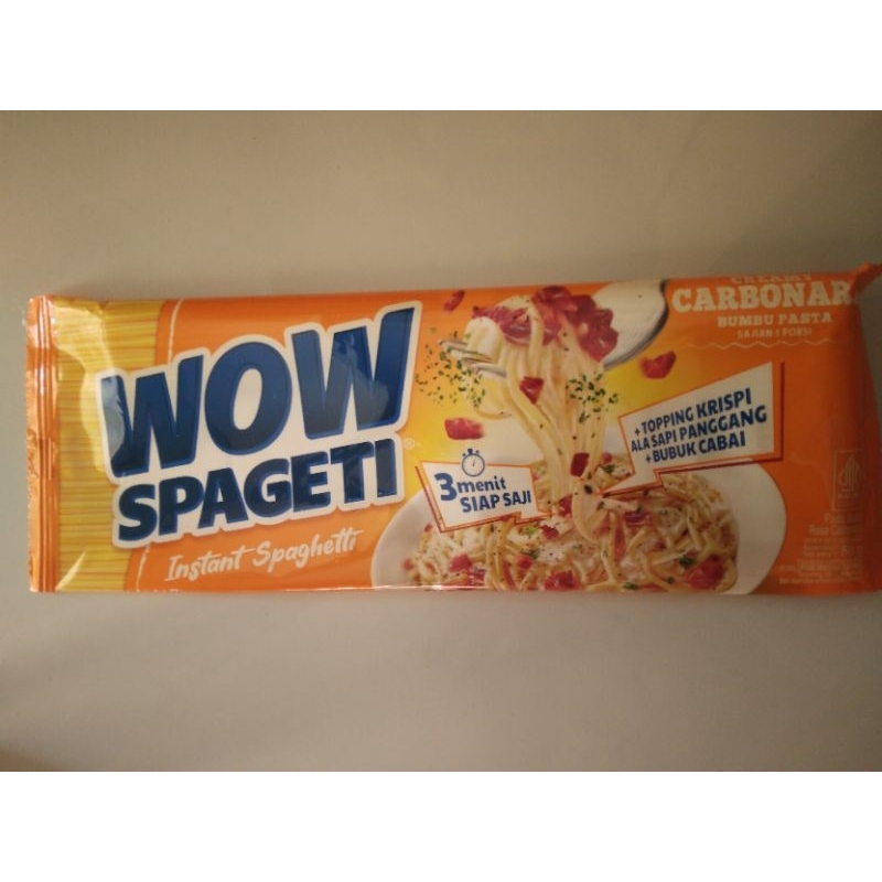 

Wow Spaghetti Instan Creamy Carbonara 84 Gram