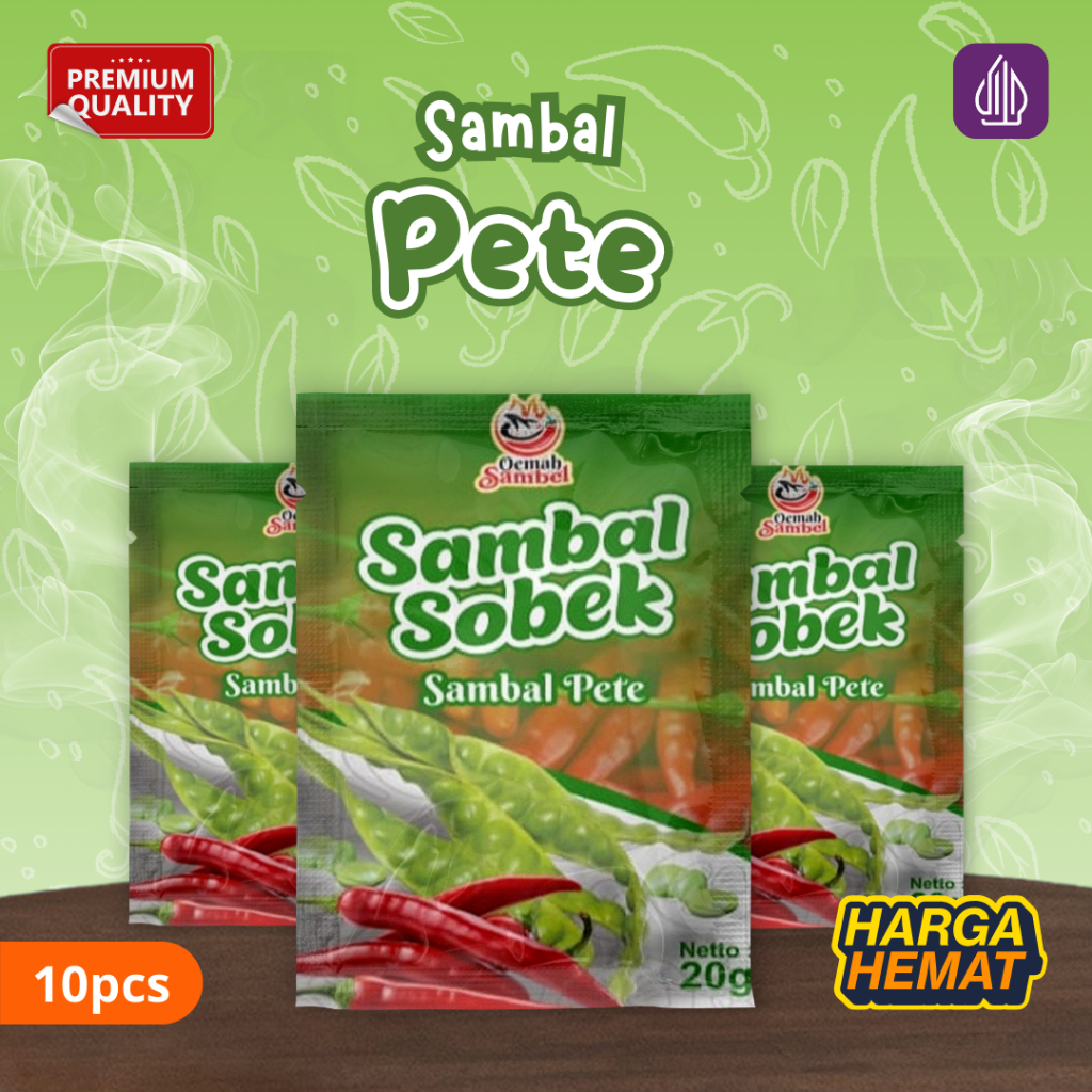 

Sambal Sobek - Paket Sambal Sachet Pete Kemasan Praktis (10pcs)