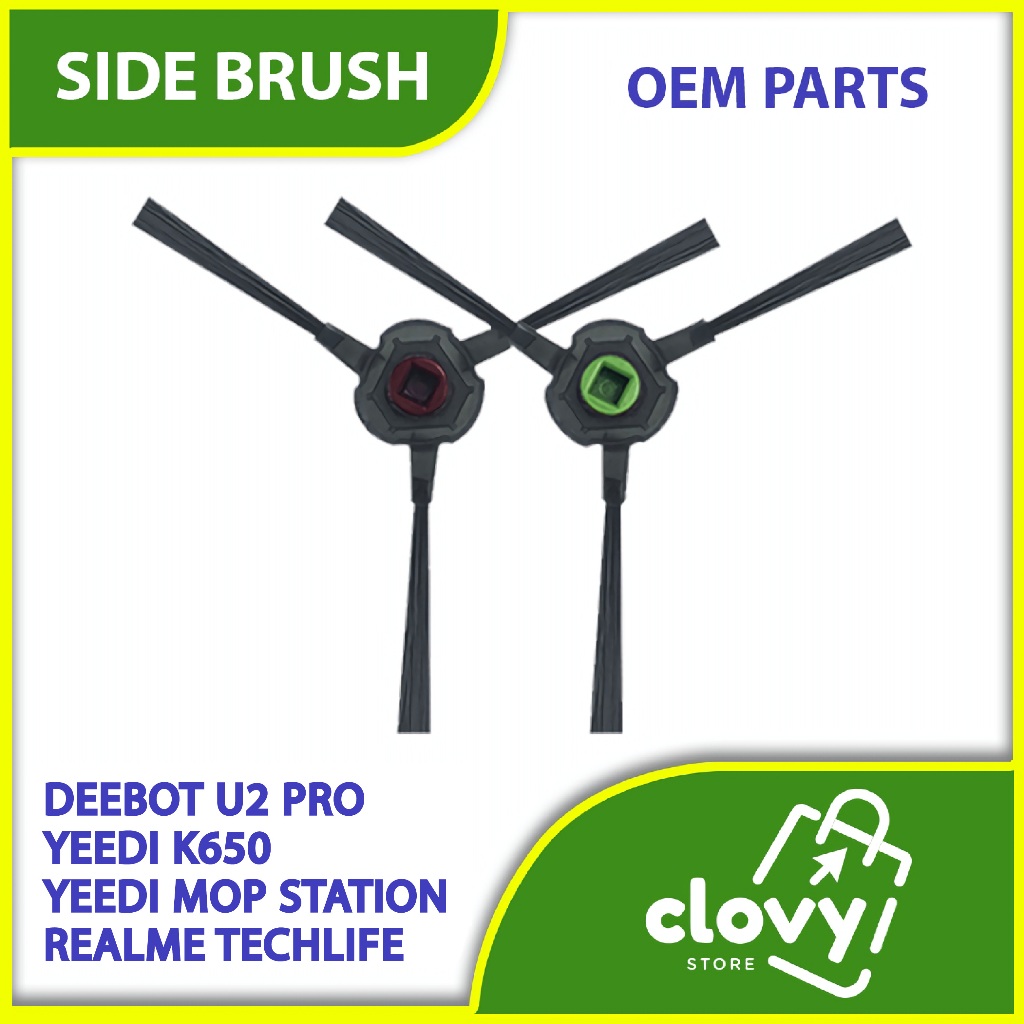 Side Brush for Ecovacs DEEBOT U2 PRO, Yeedi K650, Yeedi Mop Station, Realme TechLife Robot Vacuum Ac