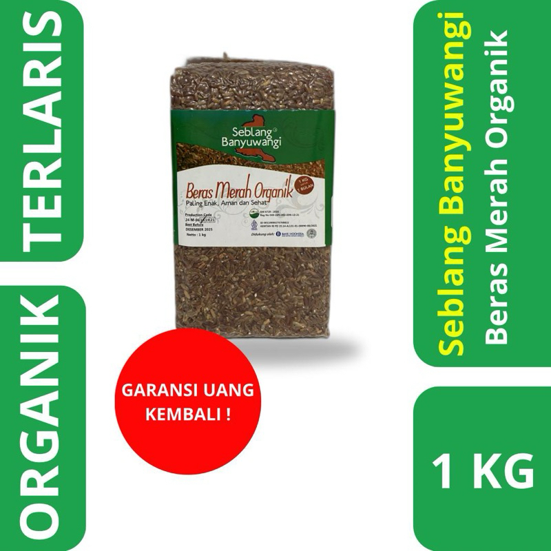 

Beras Merah Organik Seblang Banyuwangi Kemasan 1 kg