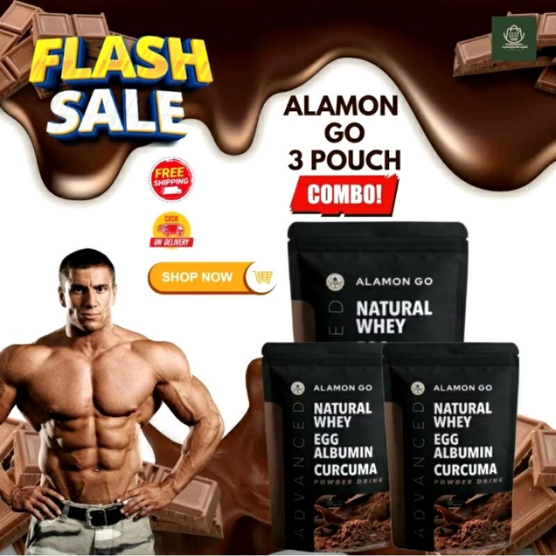 

(Bundling 3 Pouch)Alamon Go Advanced Powder Drink Susu Penggemuk Badan Dan Meningkatkan Nafsu Makan Original HALAL & BPOM