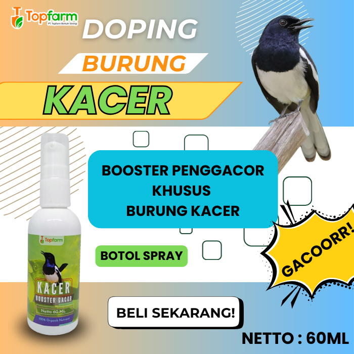 Vitamin Burung Kacer 60ML/ Vitamin Kacer Lomba/ Vitamin Kacer Agar Gacor/ Vitamin Kacer Bahan/ Vitam