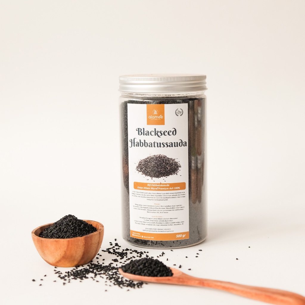 

ALAMEE Biji Jintan Hitam Habbatussauda Original Asli Jinten Habatusauda 500 gram madani health