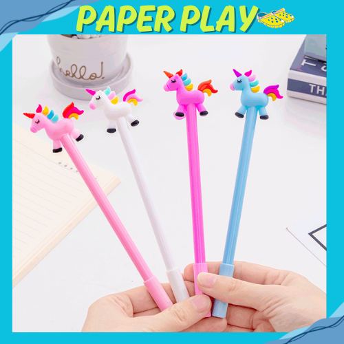 

PAPERPLAY Pena Unicorn LED / Pulpen Motif Karakter / Pen Tinta Gel Perlengkapan Sekolah U09