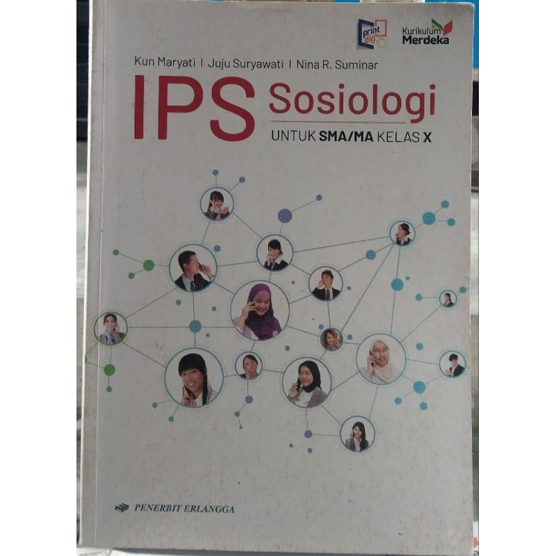 Original buku ips sosiologi kelas x / 1 sma kumer ( buku bekas)