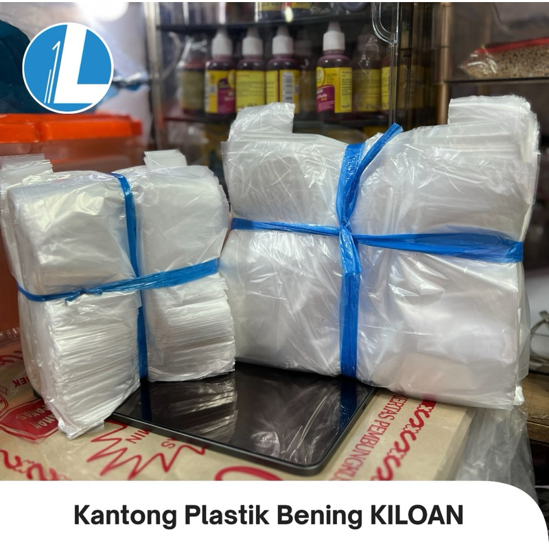 Kantong Plastik Bening 1 KILO / Kresek Bening Kiloan