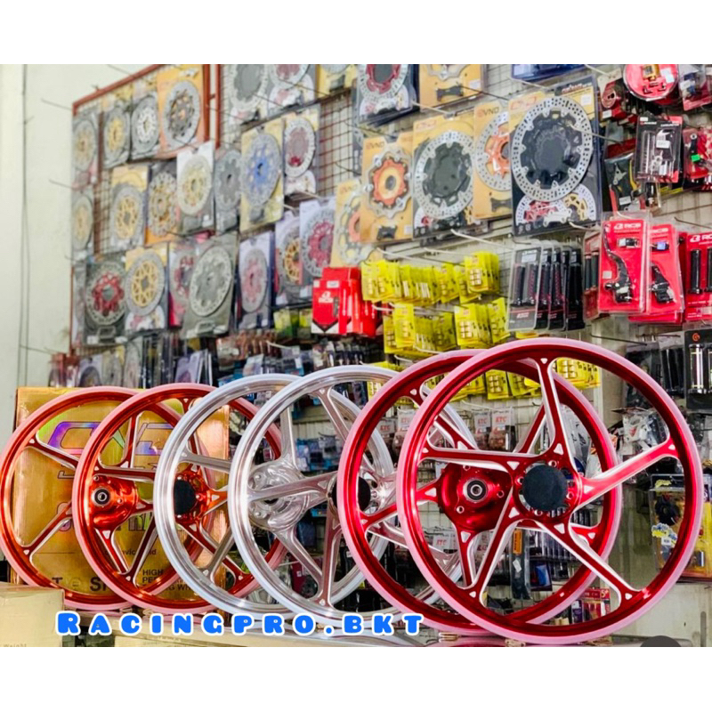 DELKEVIC Velg Racing D-55 160/185x17 - PNP All Satria FU 150 | Satria 2T | GSX 150 | SONIC 150 | SUP