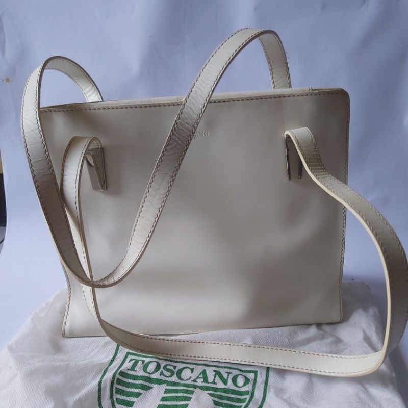 Tas Wanita Toscano Putih Preloved