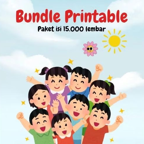 

GRATIS ONGKIR Produk Digital Printable Work Sheet Anak Pra Sekolah Paud TK SD Murah
