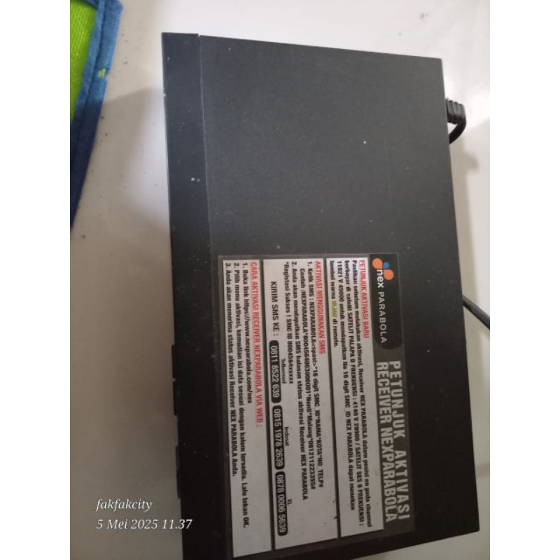 Receiver nex parabola bekas normal