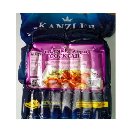 

Kanzler Frankfurter Cocktail – Sosis Ayam 500gr Frozen Pack Food