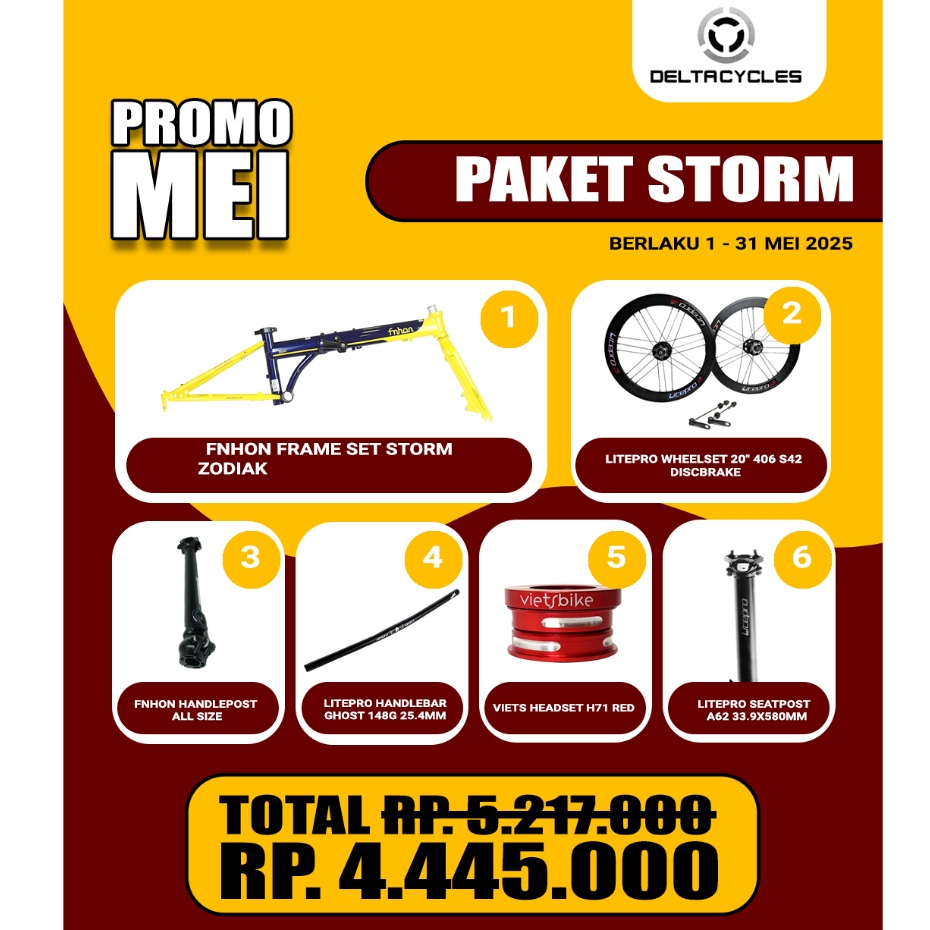 PAKET PROMO FNHON FRAME SET STORM DISC ZODIAK