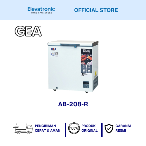 CHEST FREEZER GEA AB-208-R FREEZER BOX 200L LEMARI PEMBEKU 200 LITER