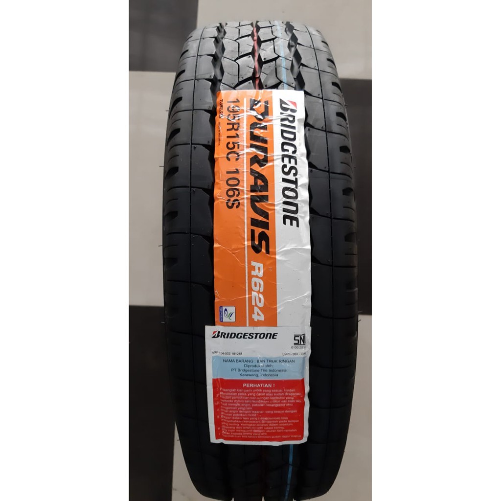 Ban mobil khusus muatan 195 r15 bridgestone duravis r624 untuk granmax,l300,carry dll