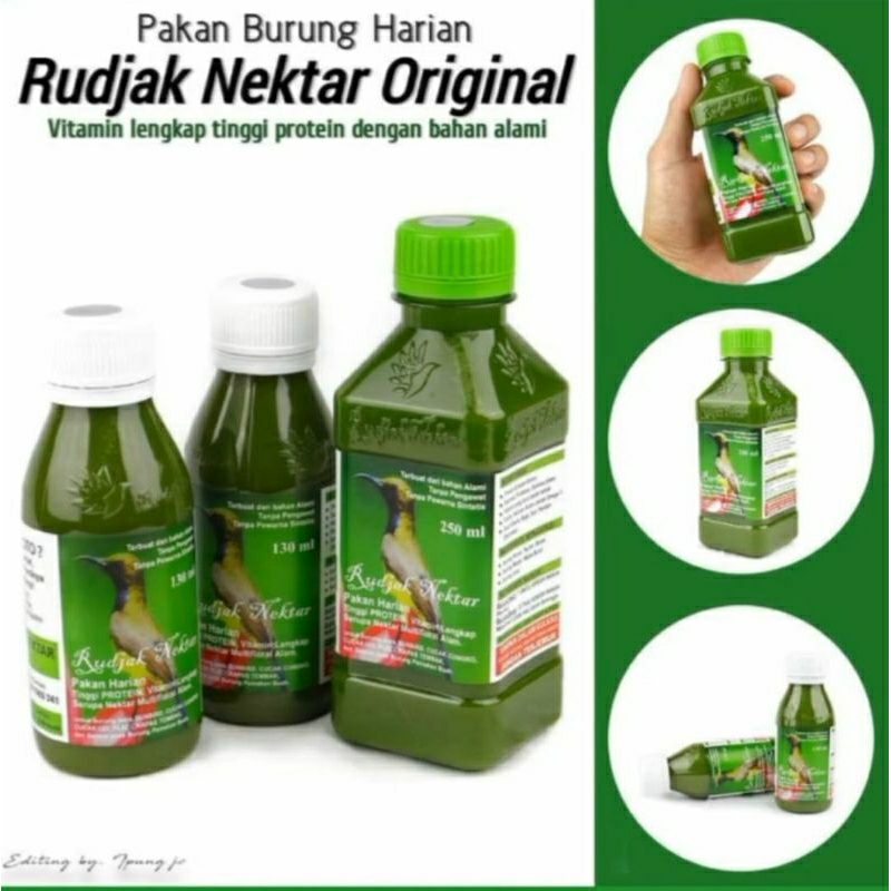 Rudjak Nektar ORIGINAL 250ml Pakan Burung