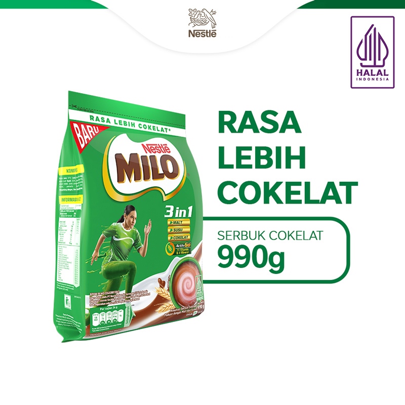

MILO 3in1 ACTIV-GO 990gr - Milo Susu Cokelat 3in1 990 gr