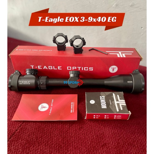 Teleskop T-Eagle Eox 3-9x40eg teleskop model baru berkualitas