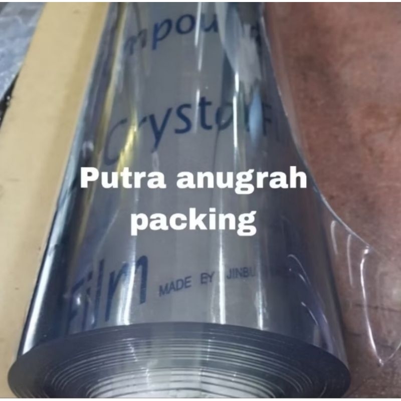 Tirai plastik pvc clear mika lentur bening 2mm x 120cm x 1meteran / plastik pvc mika lentur transpar