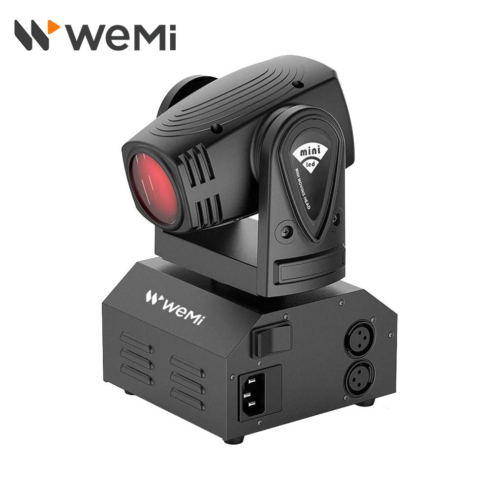 Wemi/Beam Mini/Moving Head Beam Light Lampu Sorot Panggung Spotlight RGB Moving Head 10W / Lampu Bea