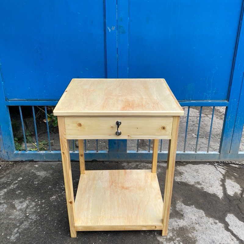 TERMURAH MEJA TATAKAN KULKAS MINI PAKE LACI UKURAN 60x50x80cm JATIBELANDA