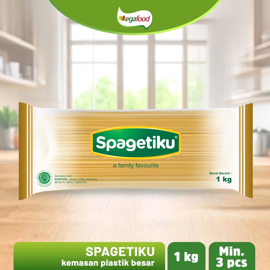 

SPAGETIKU / Spaghetti Instant / Spageti 1 kg Kemasan Plastik