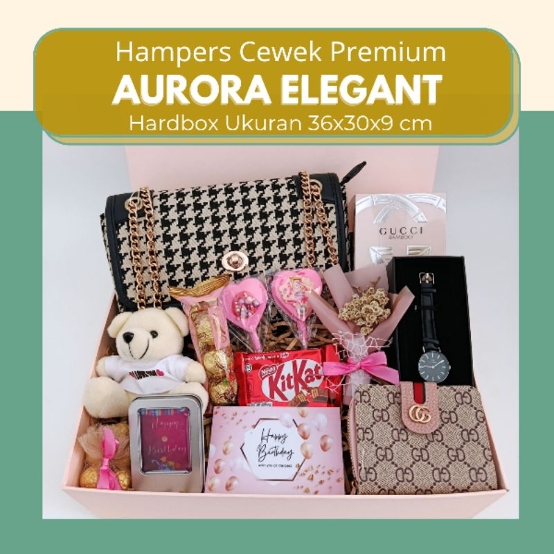 

Hampers Cewek Kado Ulang Tahun Aurora Elegant Gift Box Hadiah Pacar Cewe Ultah Premium Valentine Anniversary Wisuda by Hapunni