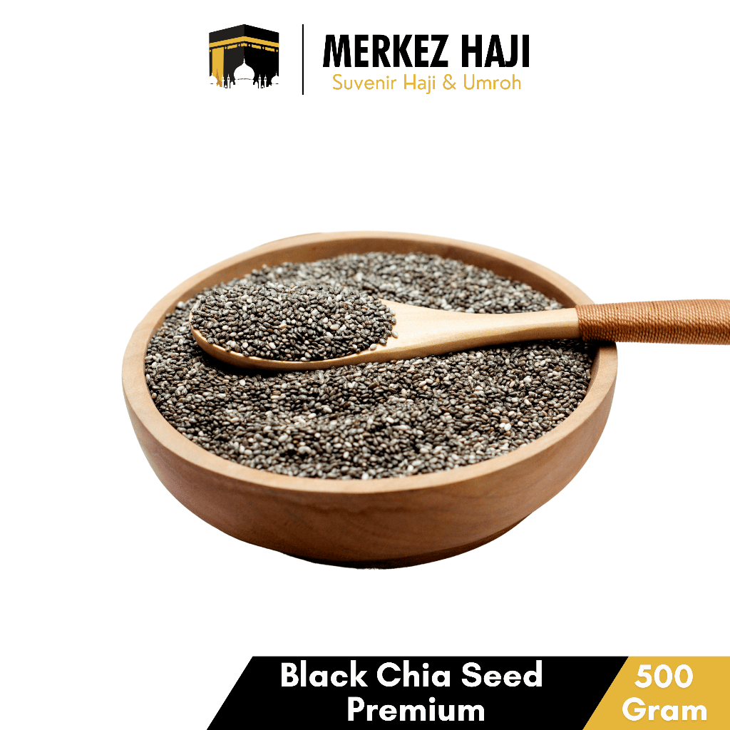 

Chia Seed Organic Untuk Diet 500 Gram Black Chia Seeds Original Biji Chiaseed Premium Quality