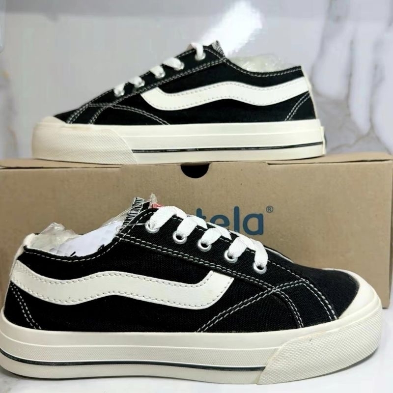 Sepatu Pria Ventela Public Low Black Natural Ventela Original 100% Sepatu Ventela Sekolah