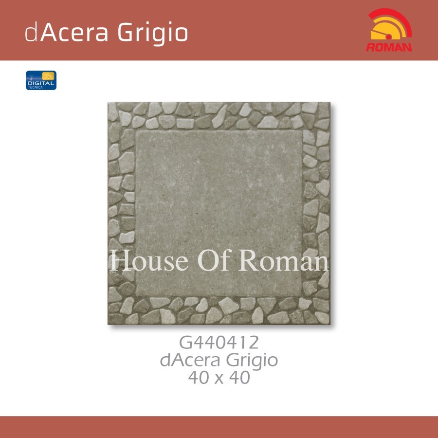 ROMAN KERAMIK dAcera Grigio 40x40 G440412 ROMAN KERAMIK