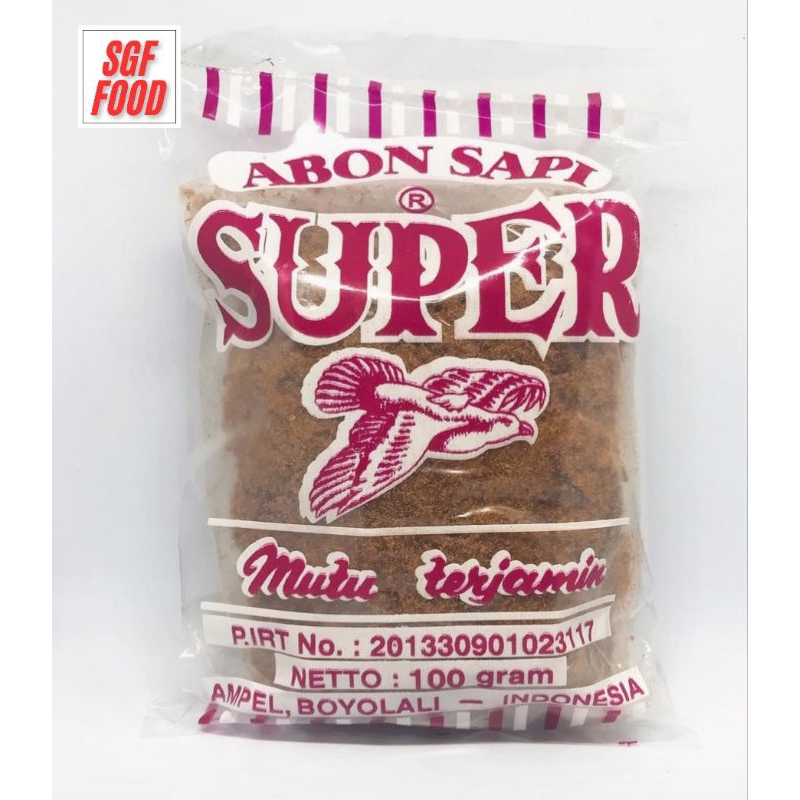 

abon sapi super cap burung 100 gram