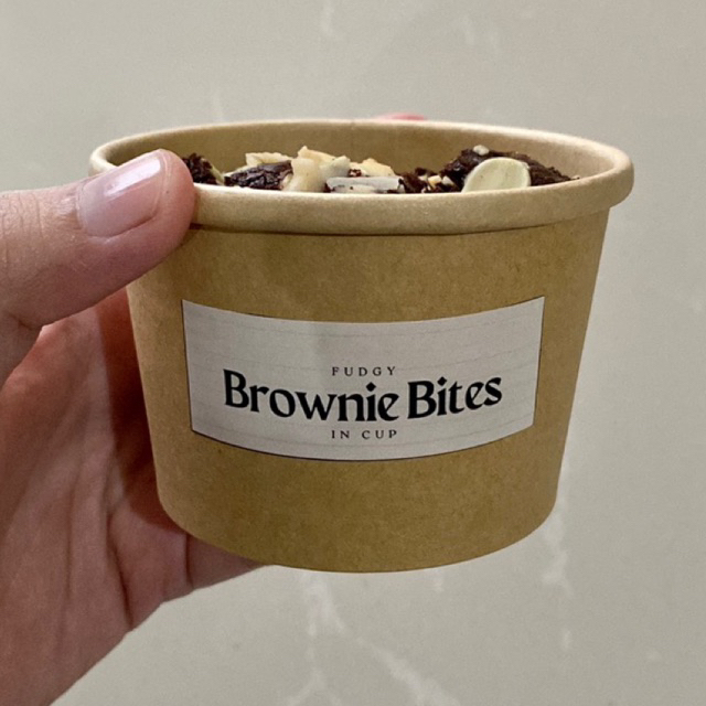 

Brownie Bites in Cup (Almond) 8oz