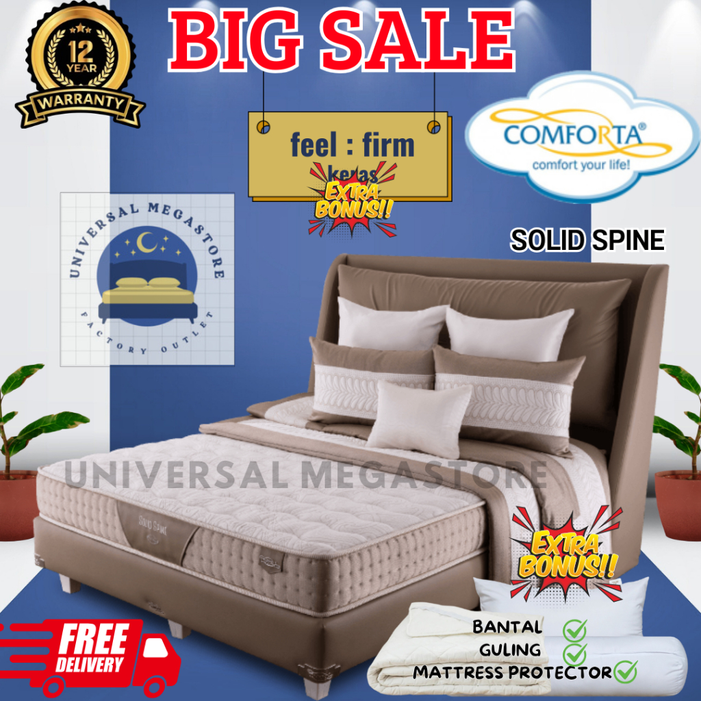 COMFORTA Kasur Full Latex NEW SOLID SPINE