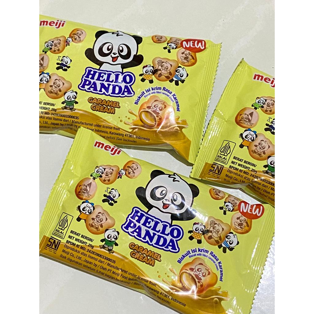 

Meiji Hello Panda Biskuit Caramel Cream Snack 25 Gram