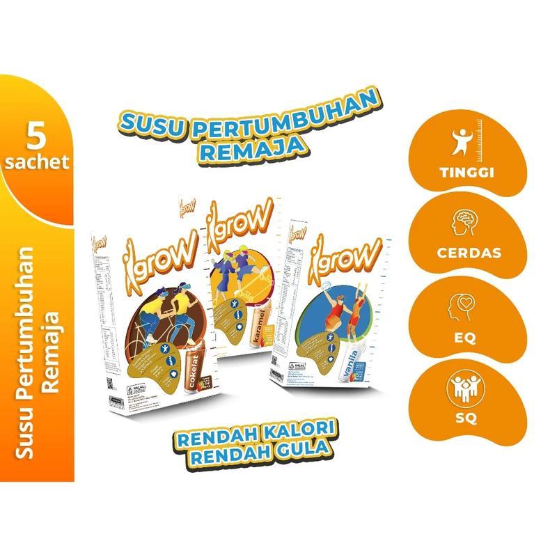 

Susu Igrow isi 5 Sachet - Susu Remaja Tinggi - Susu Peninggi Anak