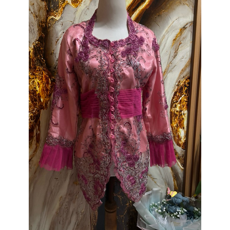 PL kebaya brukat pink cantik