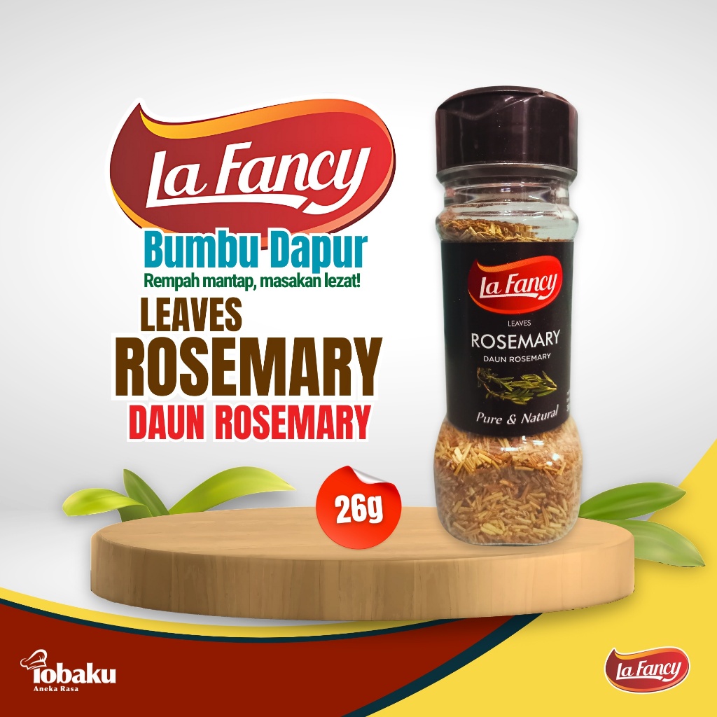 

LA FANCY Daun Rosemary - Rosemary Leaves - Bumbu Rempah Dapur 26g