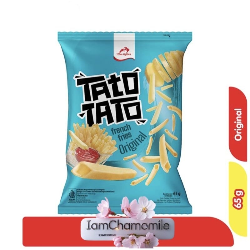 

Dua Kelinci Tato Tato French Fries Original 65 G Murah