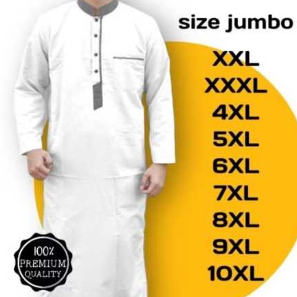 Gamis Pria Lengan Panjang Jubah Pria Premium Gamis Putih Jubah Pria Gamis Premium Size Jumbo