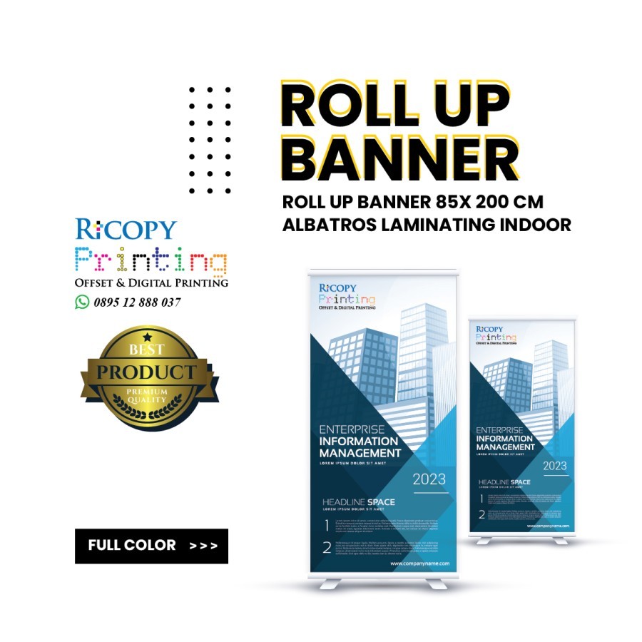 ROLL UP BANNER 85 X 200 CM INDOOR